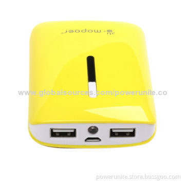 Mobile Power Bank with 6,600mAh Capacity, LED Torch